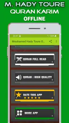 Quran Mouhamed Hady Toure android App screenshot 0