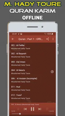 Quran Mouhamed Hady Toure android App screenshot 3